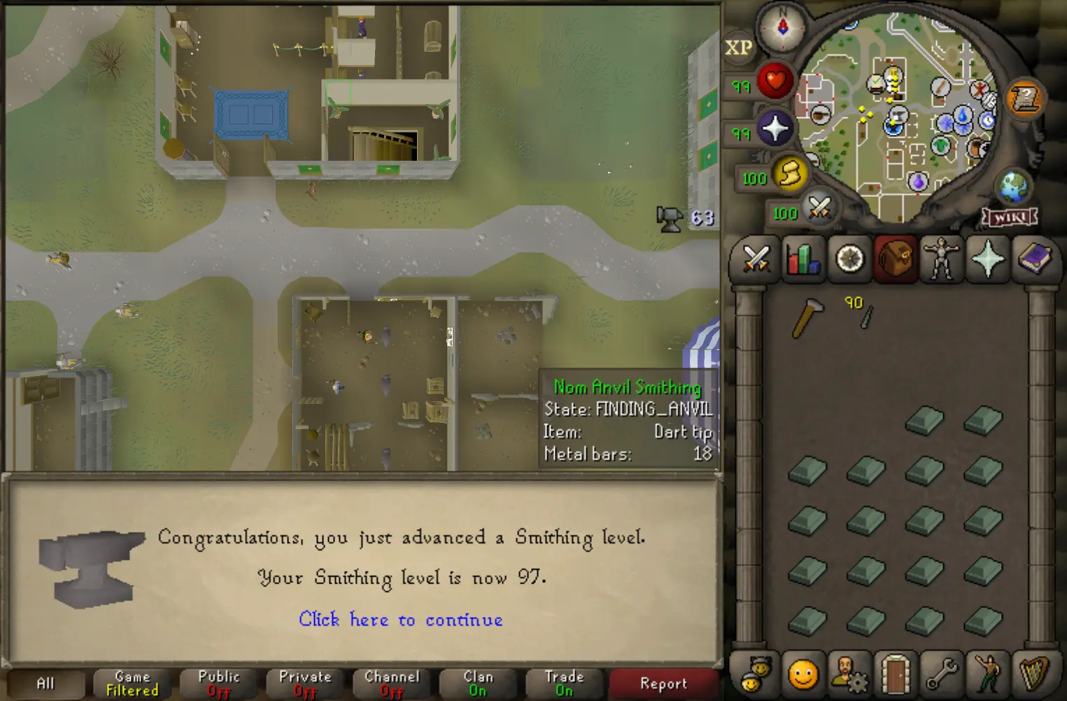 Runelite AHK Anvil Smithing Bot 2026