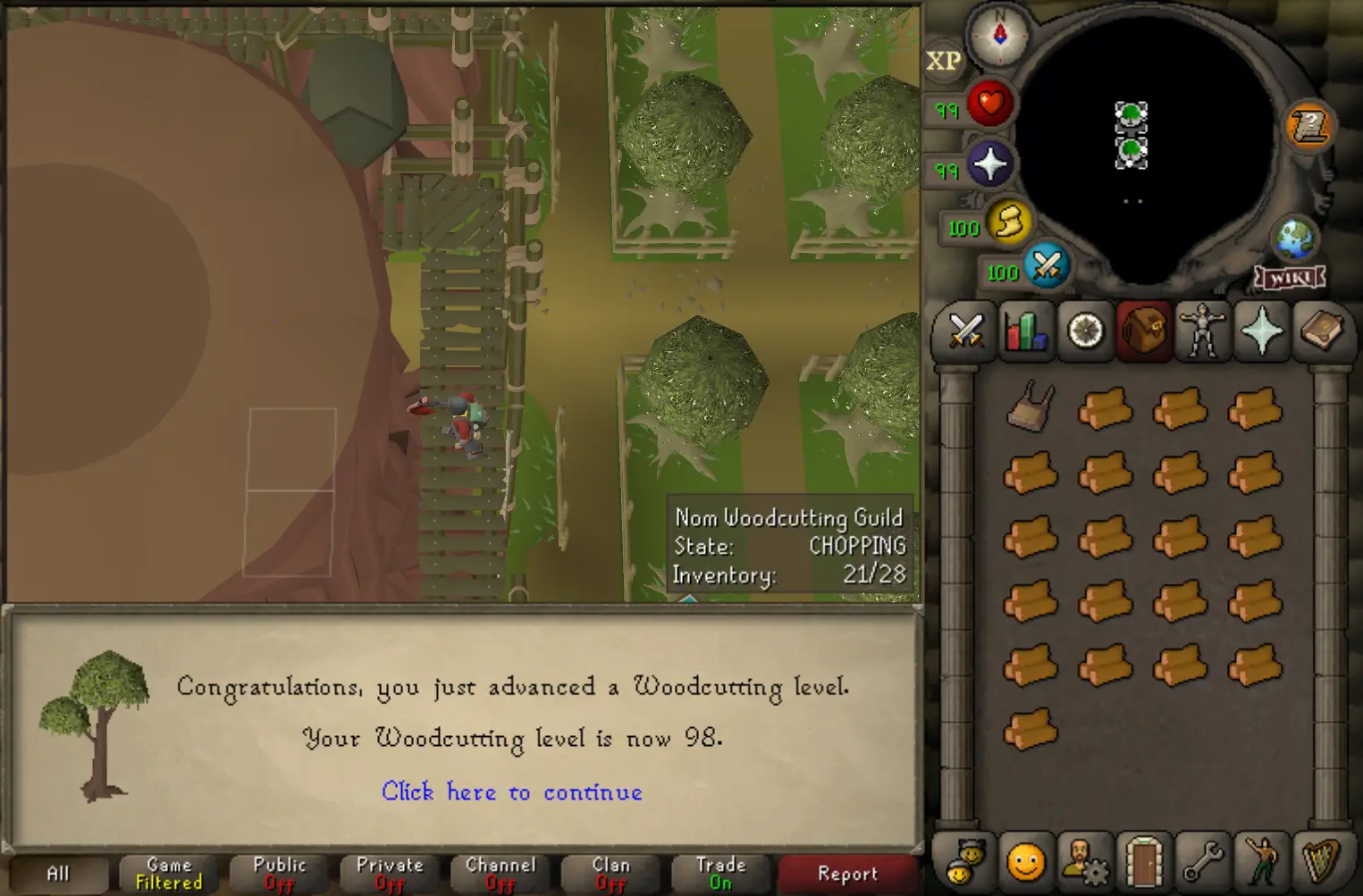 OSRS Woodcutting Guild plugin page